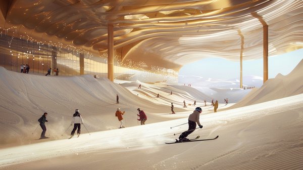 Ski dubai : oasis de neige en plein désert